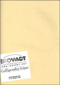 Calligraphy Paper - Antique Gold 9" x 12"  (50 Sheets)