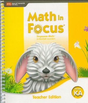 Math in Focus 2020 Teacher Edition Volume A Grade K