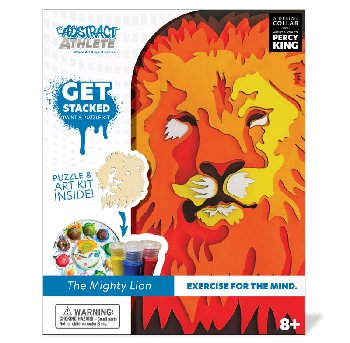 Get Stacked Paint & Puzzle Kit - Mighty Lion