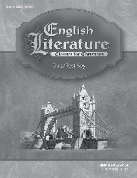 English Literature Quiz and Test Key