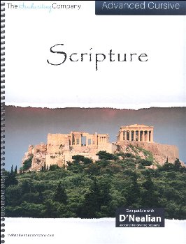 Scripture Character Writing Worksheets D'Nealian Advanced Cursive