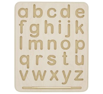Wooden Tracing Board - Lowercase Letters