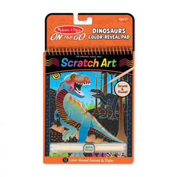 Scratch Art Color-Reveal Pictures - Dinosaurs