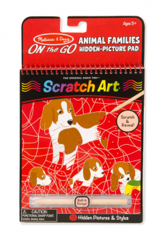 Scratch Art Color-Reveal Pictures - Mosaic Animal Families
