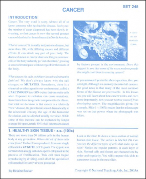 Cancer Microslide Lesson Set