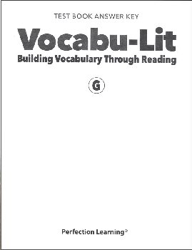 Vocabu-Lit G Test Answer Key (5th Edition)