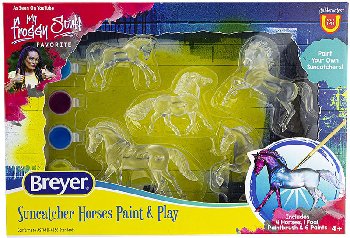 AMAV Toys 2484 Mythical Horses Painting Craft Activity Kit DIY Make Your Own Winged-Horse Pegasus & Unicorn Paint Using Acrylic Paints 