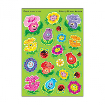 Scratch 'n Sniff Stinky Stickers - Friendly Flowers