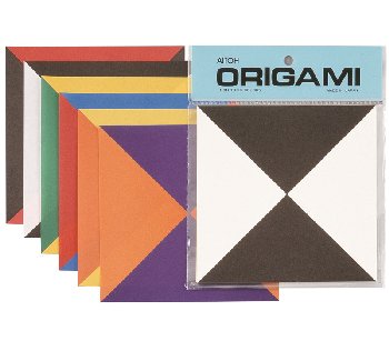 Origami Paper - Two-Tone Triangles (5.87") 36 sheets