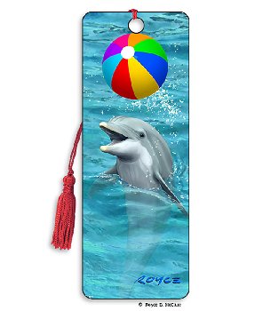 Beach Ball 3D Bookmark