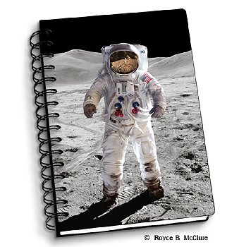 Moon Walk 3D Notebook 4" x 6"