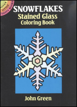 Snowflakes Little Stained Glass Coloring Book