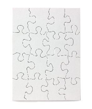 Compoz-A-Puzzle - Rectangle (4" x 5-1/2") 16 Pieces - 10 per pack