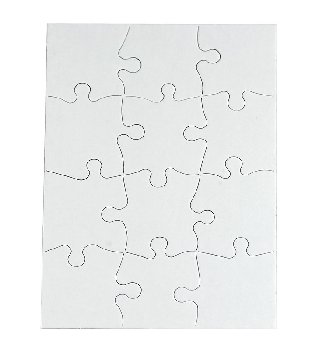 Compoz-A-Puzzle - Rectangle (5-1/2" x 8") 12 Pieces - 10 per pack