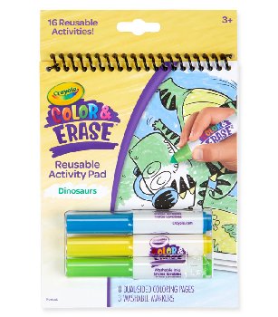Crayola Color & Erase Reusable Activity Pad, Dinosaurs