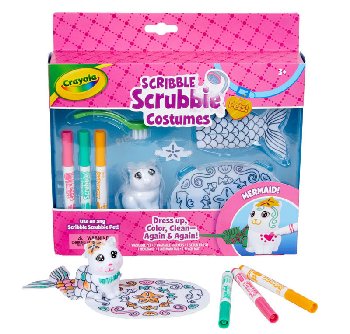 Crayola Scribble Scrubbie Pets! Mermaid Costume Play Pack