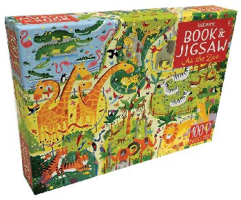Book & Jigsaw Puzzle: At the Zoo (100 pieces)