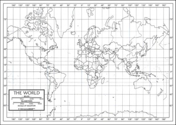 world map large foldable blank 24 x 36 beautiful feet books