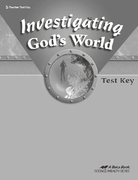 Investigating God's World Test Key (4th Edition)