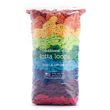 Lotta Loops Multi Color Cotton Traditional Size - Rainbow