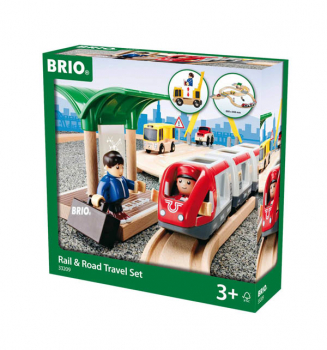 BRIO Rail & Road Travel Set