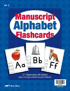 Manuscript Alphabet Flashcards