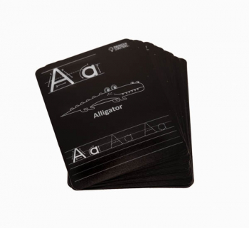 Chalkboard Alphabet Flash Card Set 5" x 7" (Reversible)