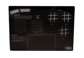 Chalkboard Game Night Mat 12" x 17" (Reversible)