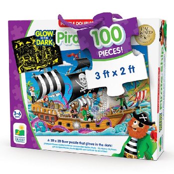 Puzzle Doubles! Glow in the Dark Pirate Ship Puzzle