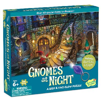 Seek & Find Glow Puzzles - Gnomes at Night