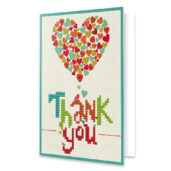 Greeting Cards - Thank You Heart