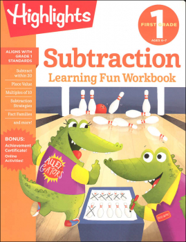 First Grade Subtraction Learning Fun Workbook