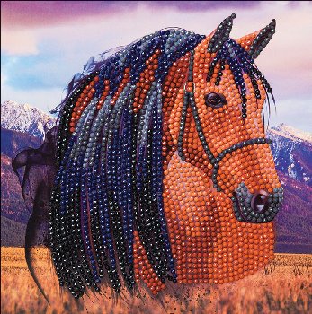 Crystal Art Card Kit - Horse