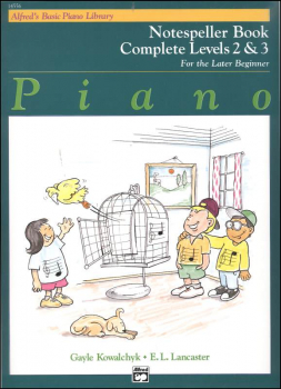 Alfred's Basic Course Levels 2 & 3 Notespeller Book