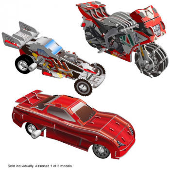Smithsonian Motorized 3D Puzzle - Vehicles Assorted (1 of 3 possible models)