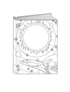 Solar System Bare Book (6-3/8" x 8-1/8")