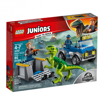 lego 10757 juniors jurassic world raptor rescue dinosaur toy