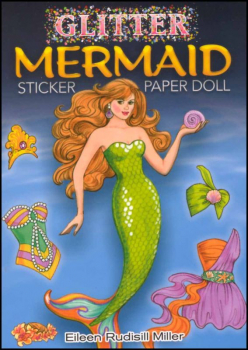 Glitter Mermaid Sticker Paper Doll