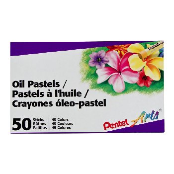 Pentel Oil Pastels 50-color Set