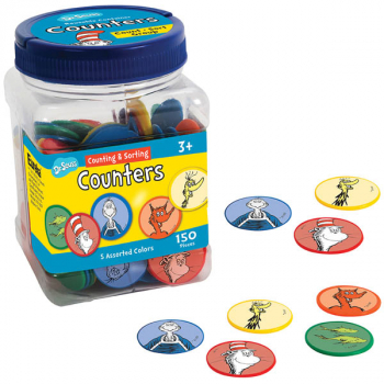 Dr. Seuss Counters (5 assorted colors) 150 pieces