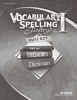 Vocabulary, Spelling, Poetry I Quiz Answer Key