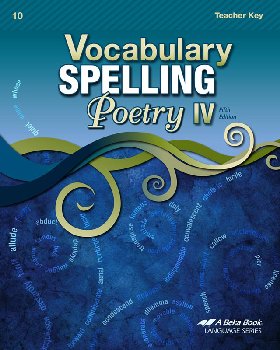 Vocabulary, Spelling, Poetry IV Teacher Key