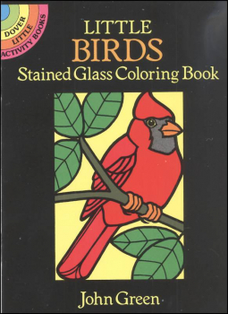 Birds Little Stained Glass Coloring Book