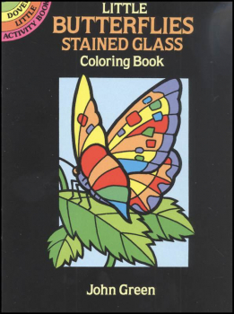 Butterflies Little Stained Glass Coloring Book