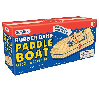 Rubber Band Wooden Paddle Boat
