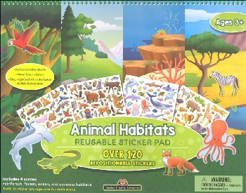 Reusable Sticker Pads - Animal Habitats