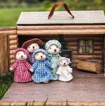 My First Little House on the Prairie Ingalls Bear Family & Cabin (30 piece)