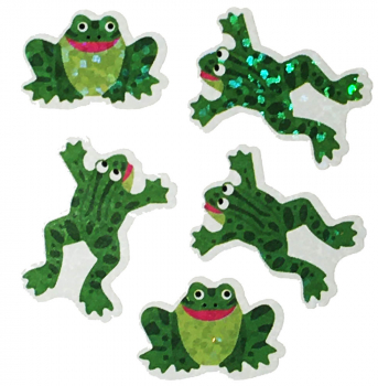 Frogs (Sparkle) Stickers (Prismatic)