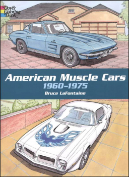 Download American Muscle Cars Coloring Book Dover Publications 9780486418636