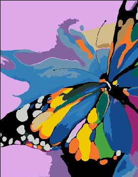 Painting by Number - Bright Butterfly Level 1